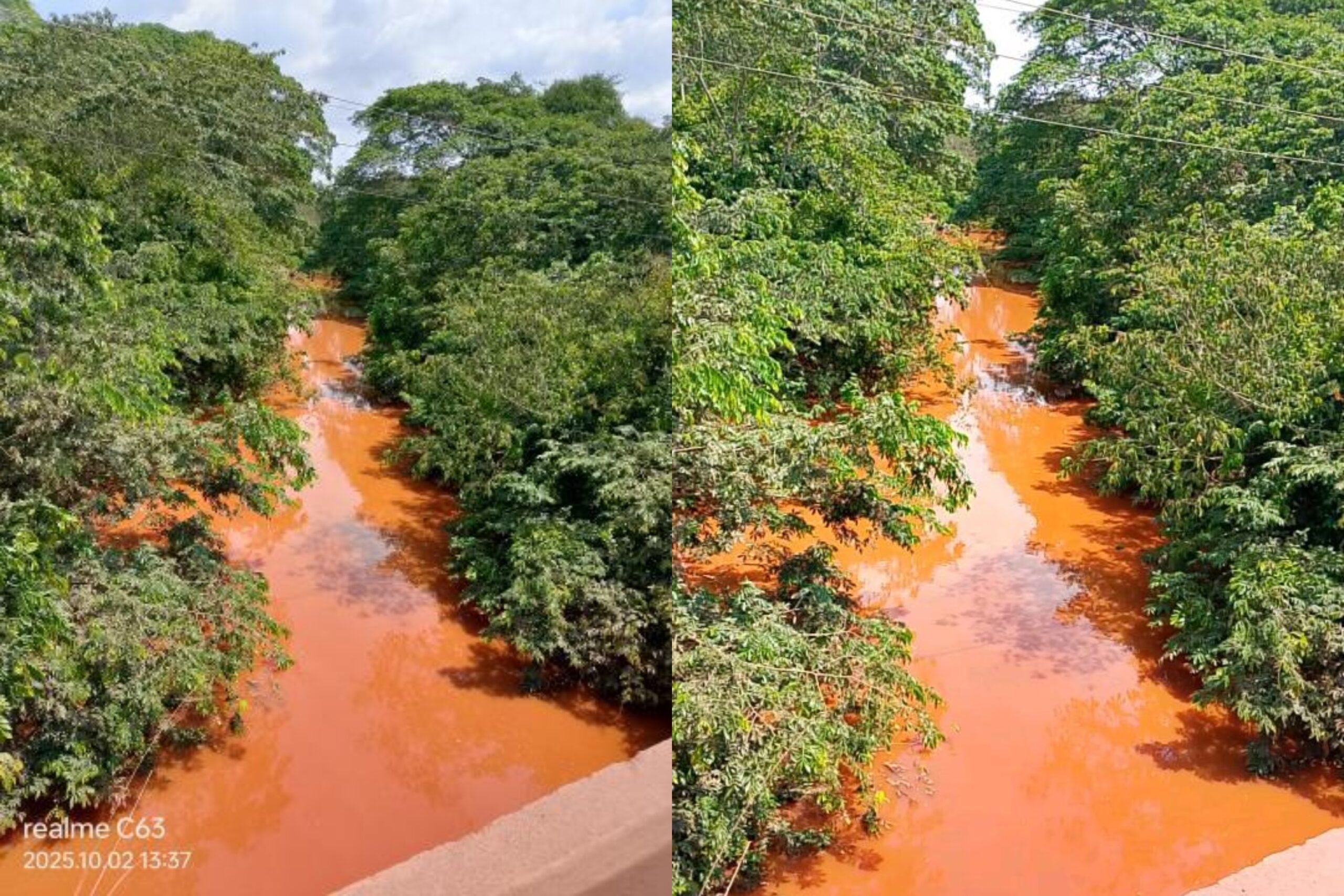 Rio Novo volta a ser contaminado por lama de mineração ilegal em Parauapebas
